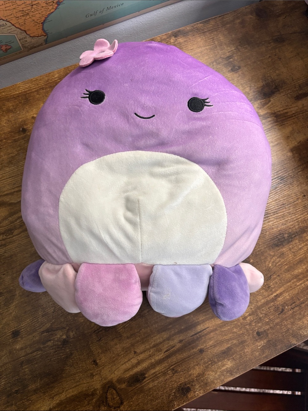 Squishmallows Purple and Pink Plush Octopus